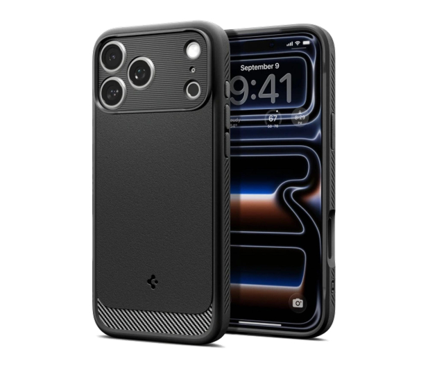 Spigen Rugged Armor MagSafe do iPhone 18 Pro/17 Pro (matte black) - 1586456 - zdjęcie